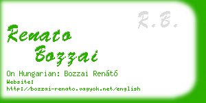 renato bozzai business card