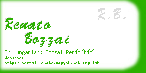 renato bozzai business card